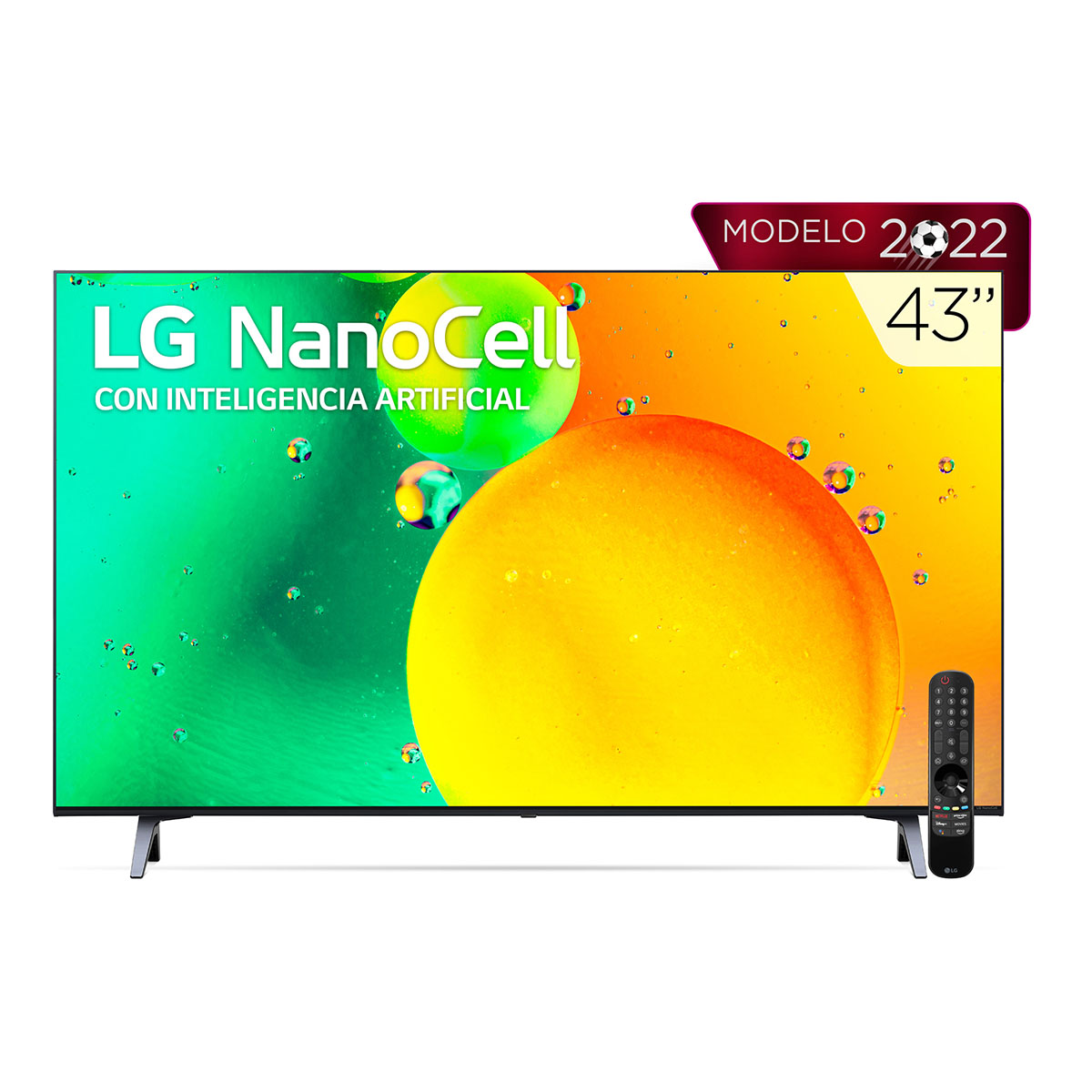 Pantalla LG 43" NanoCell TV 4K SMART TV con ThinQ AI 43NANO75SQA