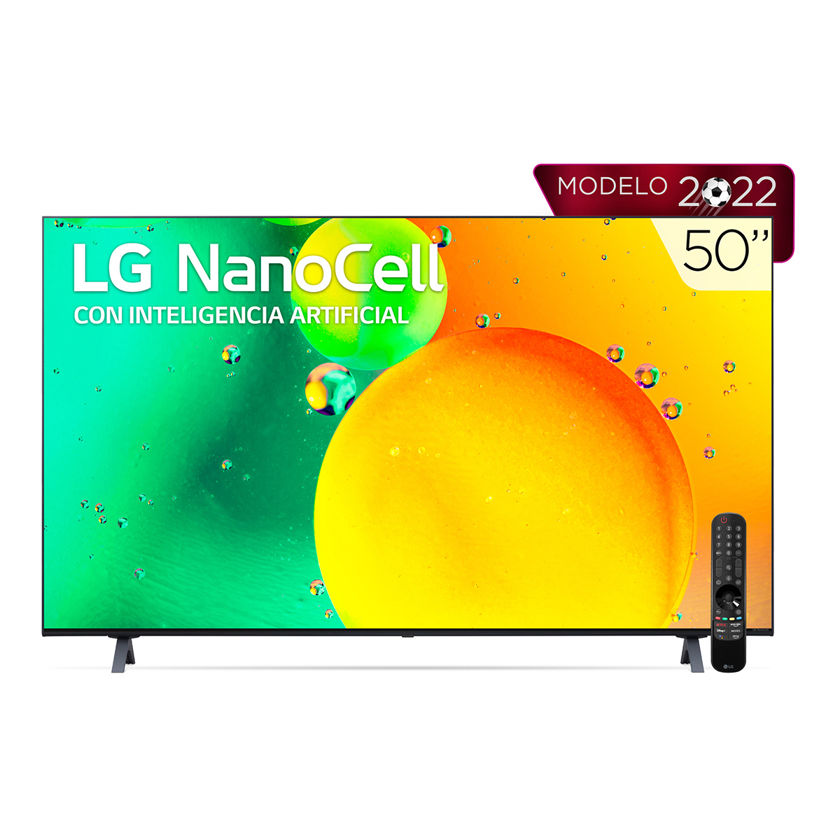 Pantalla LG 50" NanoCell TV 4K SMART TV con ThinQ AI 50NANO75SQA