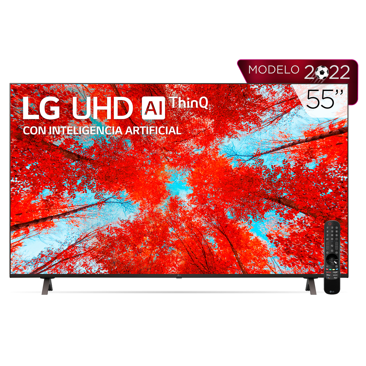 Pantalla LG 55" UHD TV AI ThinQ 4K SMART TV 55UQ9050PSC