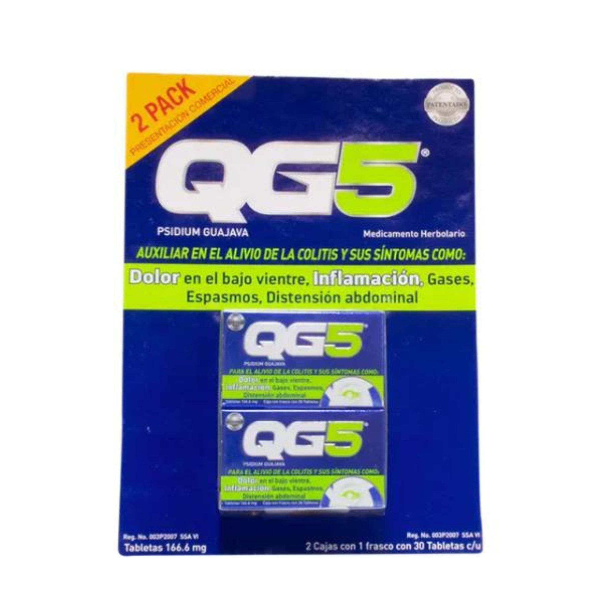 QG5 Psidium Guajava 2 de 30 Tabs C/u.
