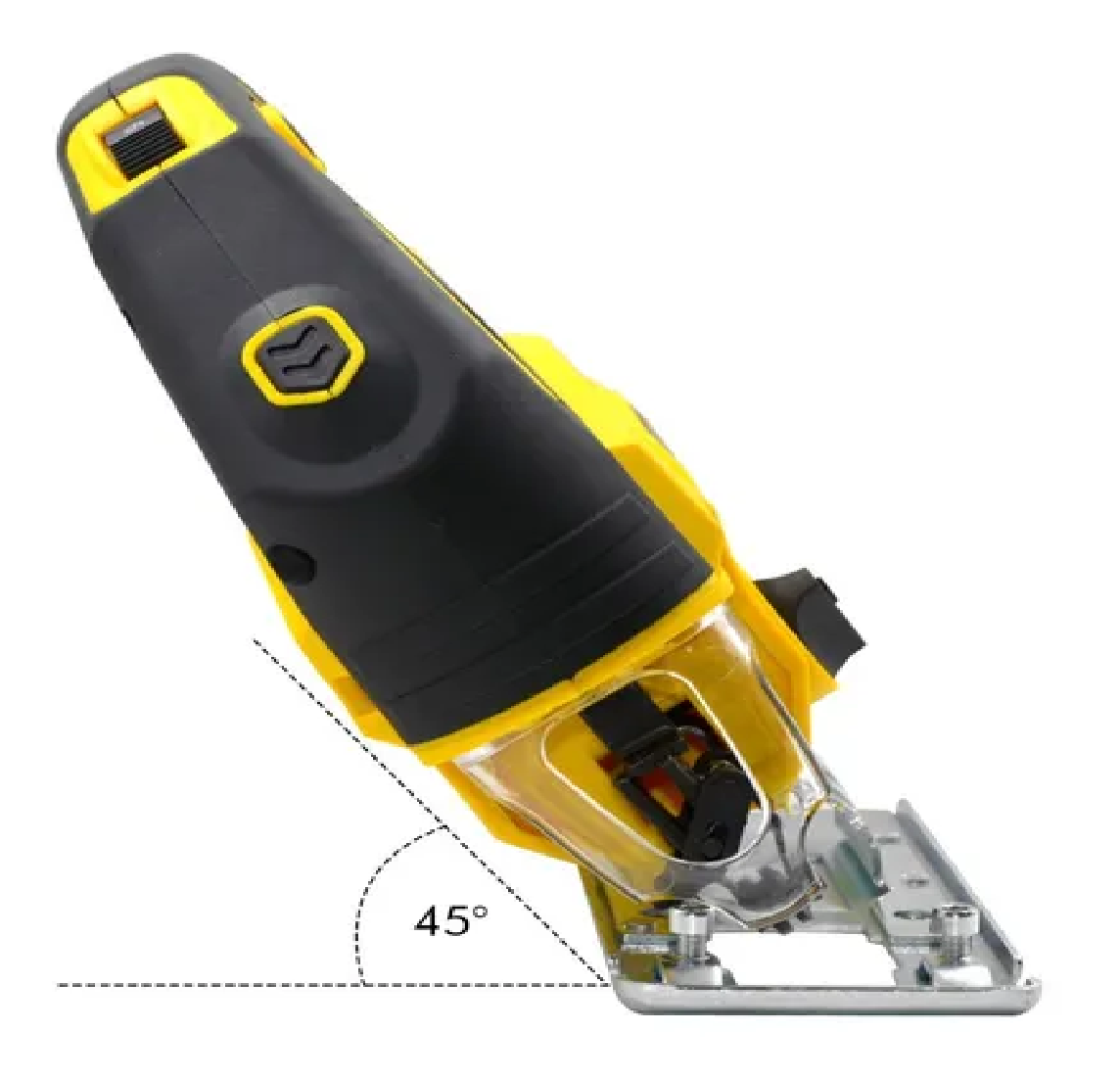 Sierra Caladora 710 W 6 Vel 3000 Rpm Luz Led + Kit Seguetas Amarilla