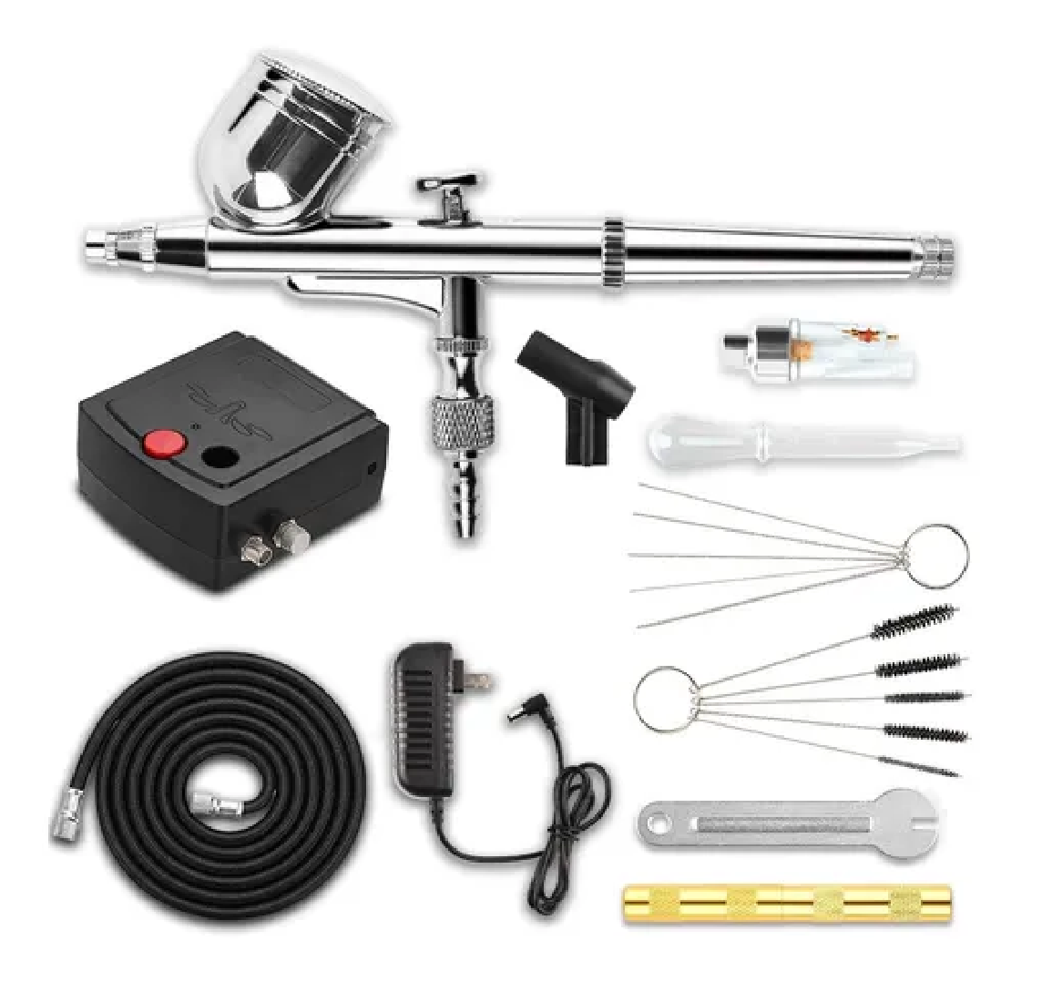 Kit Aerógrafo Multiuso Doble Acción Para De Pasteles