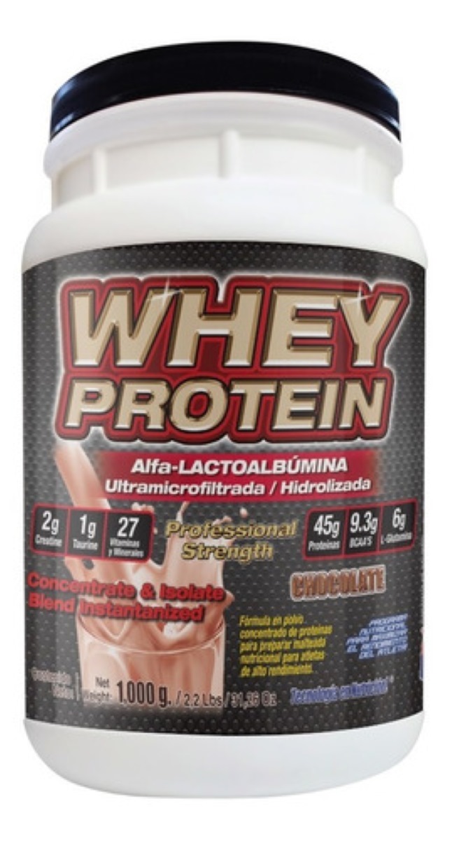 Suplemento en polvo Whey Protein 1000 Gr  Proteina Sabor Chocolate 