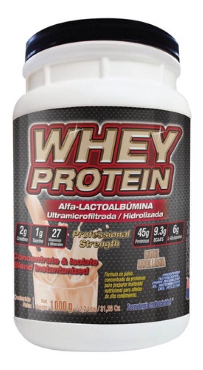 Suplemento en polvo Whey Protein 1000 Gr  Proteina Sabor Nuez/Avellana 