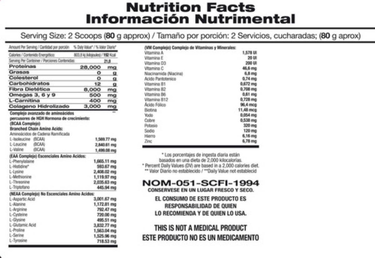 Suplemento alimenticio Malteada Dietética Bajar De Peso de 1750G Sabor Fresa Con Crema