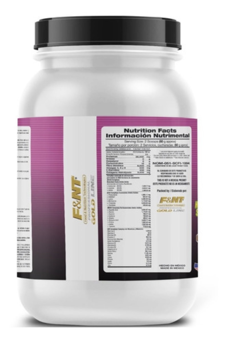 Suplemento alimenticio Malteada Dietética Bajar De Peso de 1750G Sabor Fresa Con Crema