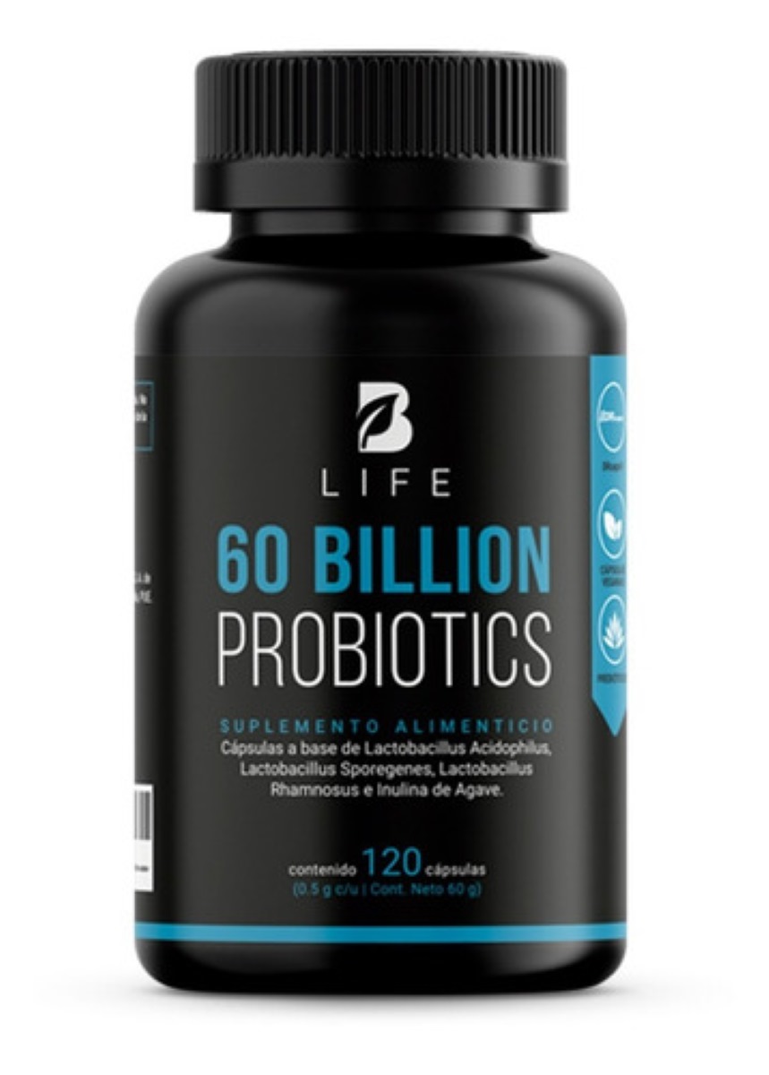 60 Billones De Probióticos/prebióticos 120 Cápulas B Life
