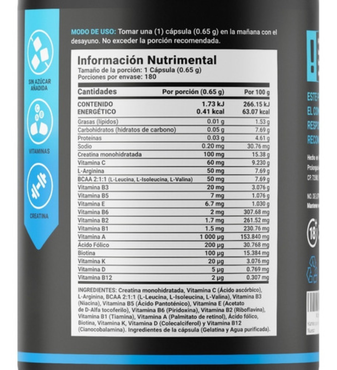 Vitaminas Para Hombre Multivitaminico 180 Capsulas B Life