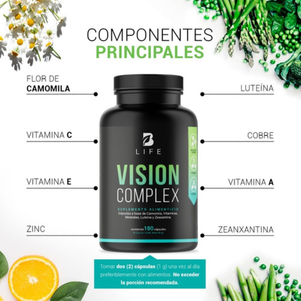 Suplemento Para Visión 180 Cáps Luteina Zeaxantina