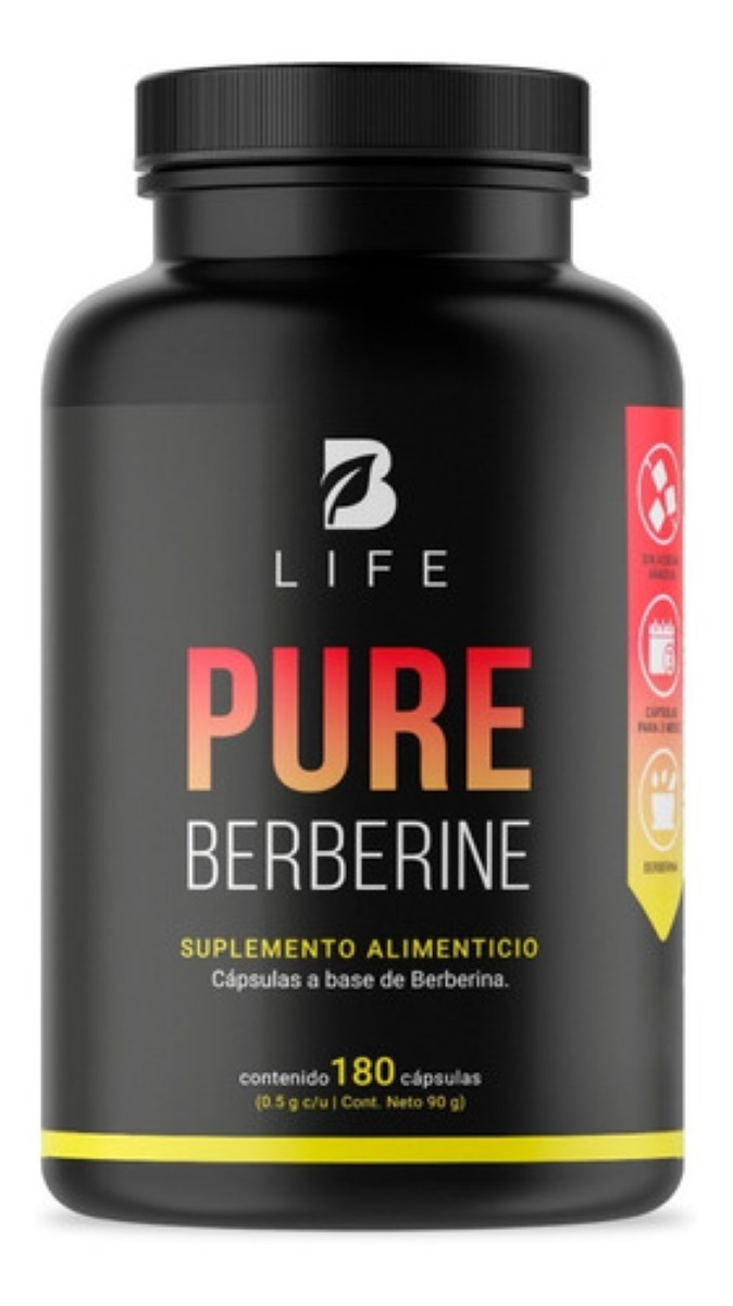 Berberina De 180 Cápsulas De 500mg B Life
