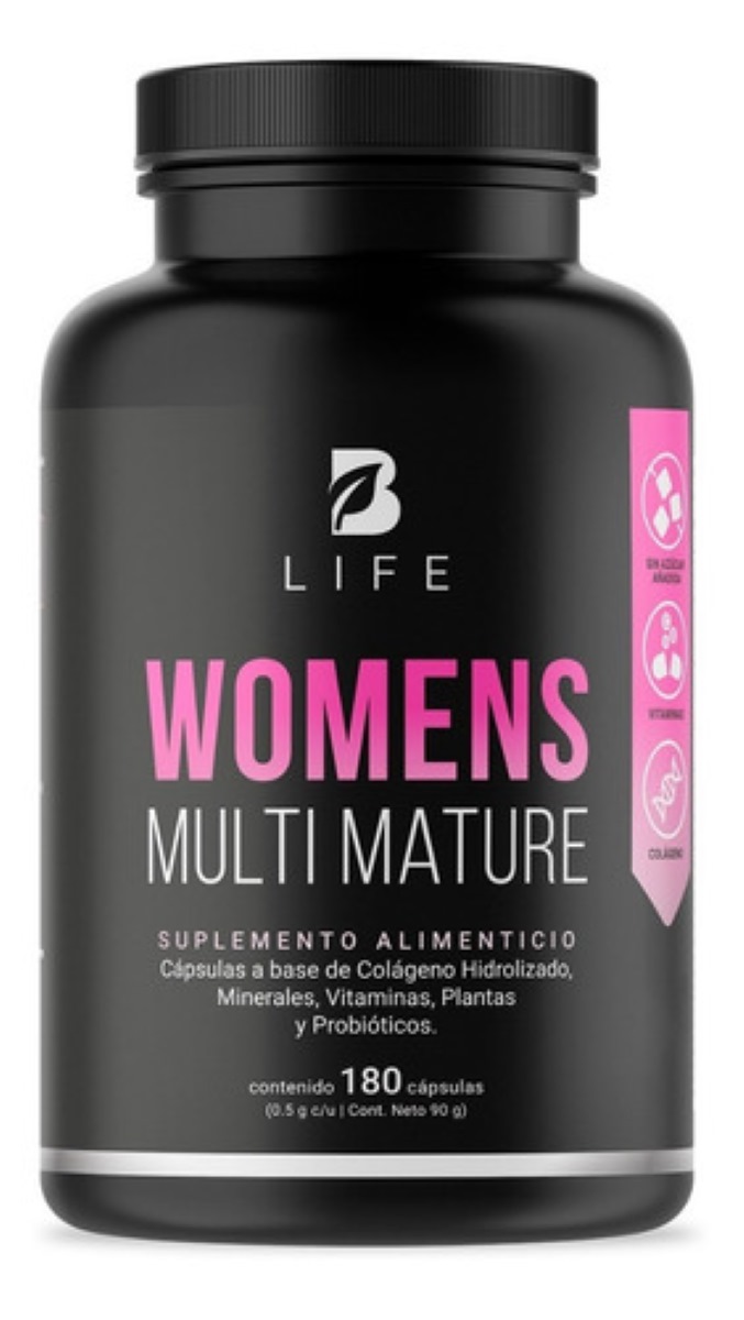 Multivitamínico Para Mujer Mayor De 40 Años 180 Cápsulas B Life