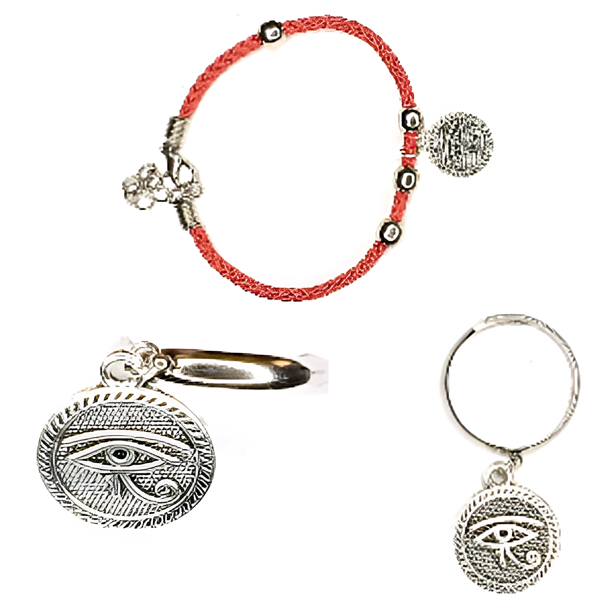  + de 6 Modelos Amuleto Protector (Pulsera+Anillo+Dije) (Mano Fatima o Ojo Dios)