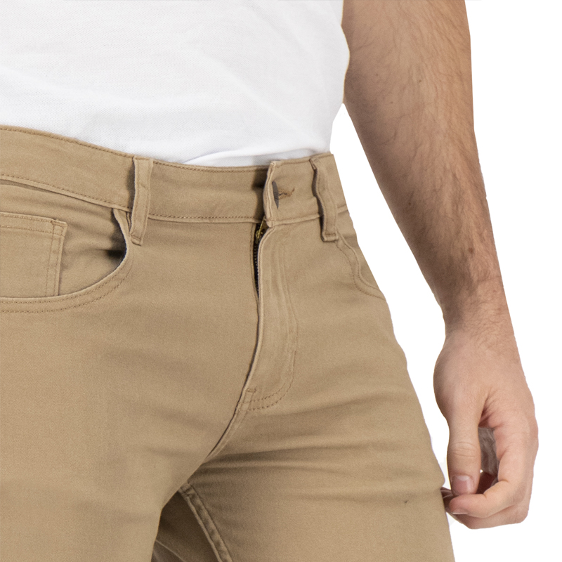 Jeans De Gabardina Jean Cut Hombre Holstone - Caqui