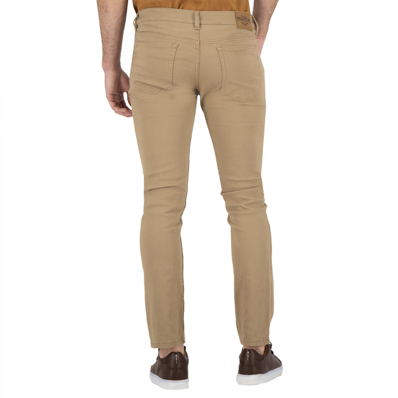 Jeans De Gabardina Jean Cut Hombre Holstone - Caqui