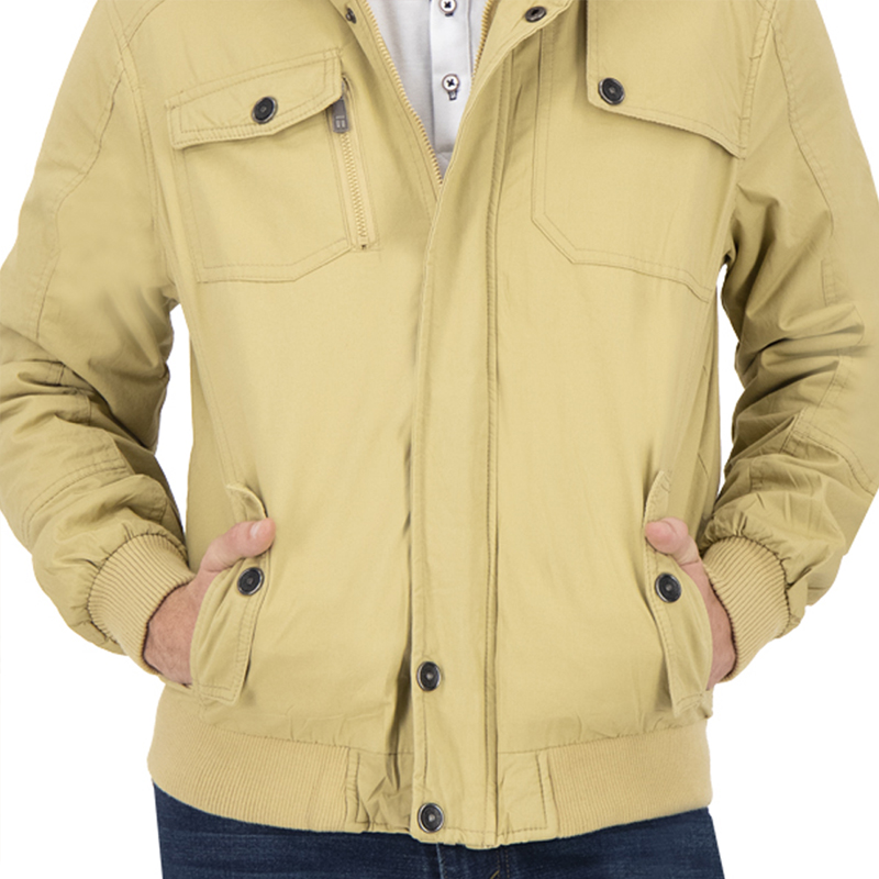 Chamarra Slim Cazadora Tactica de Gabardina Hombre Holstone - Caqui