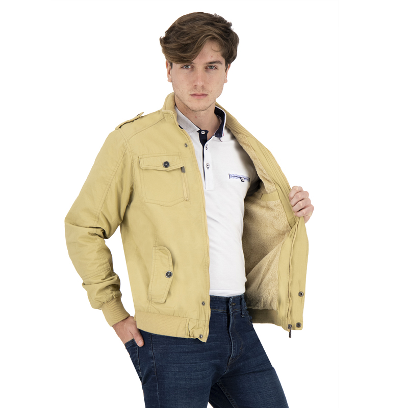 Chamarra Slim Cazadora Tactica de Gabardina Hombre Holstone - Caqui