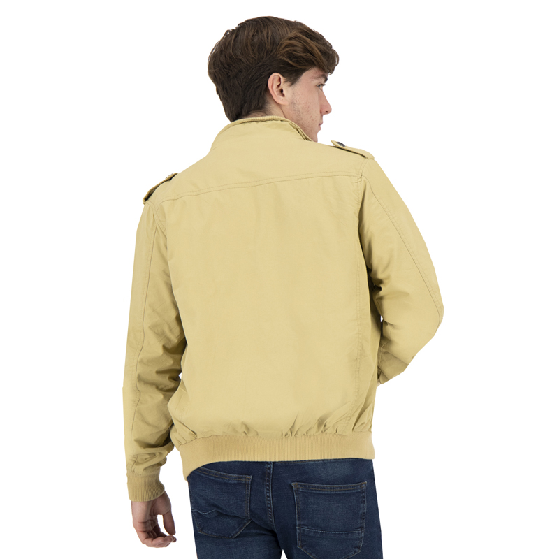 Chamarra Slim Cazadora Tactica de Gabardina Hombre Holstone - Caqui