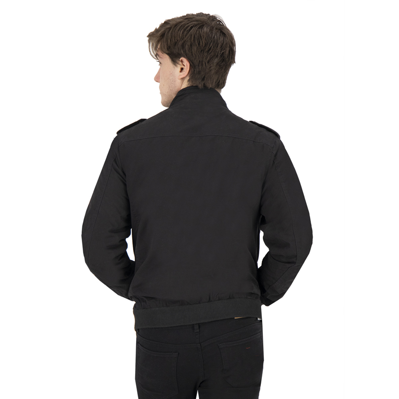 Chamarra Slim Cazadora Tactica de Gabardina Hombre Holstone - Negro