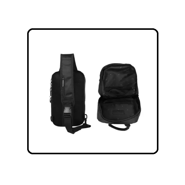 Crossbody Mochila para Caballero Nautica Negra