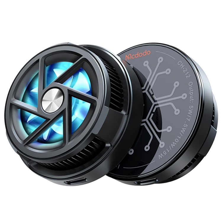 Cargador Inalambrico de Carga Rápida 15w con Ventilador Gamer.