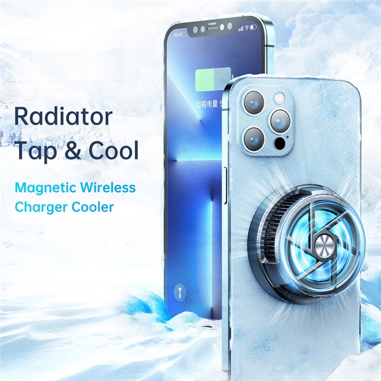 Cargador Inalambrico de Carga Rápida 15w con Ventilador Gamer.