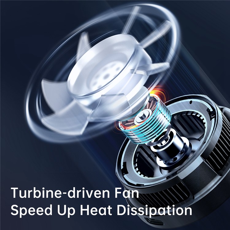 Cargador Inalambrico de Carga Rápida 15w con Ventilador Gamer.