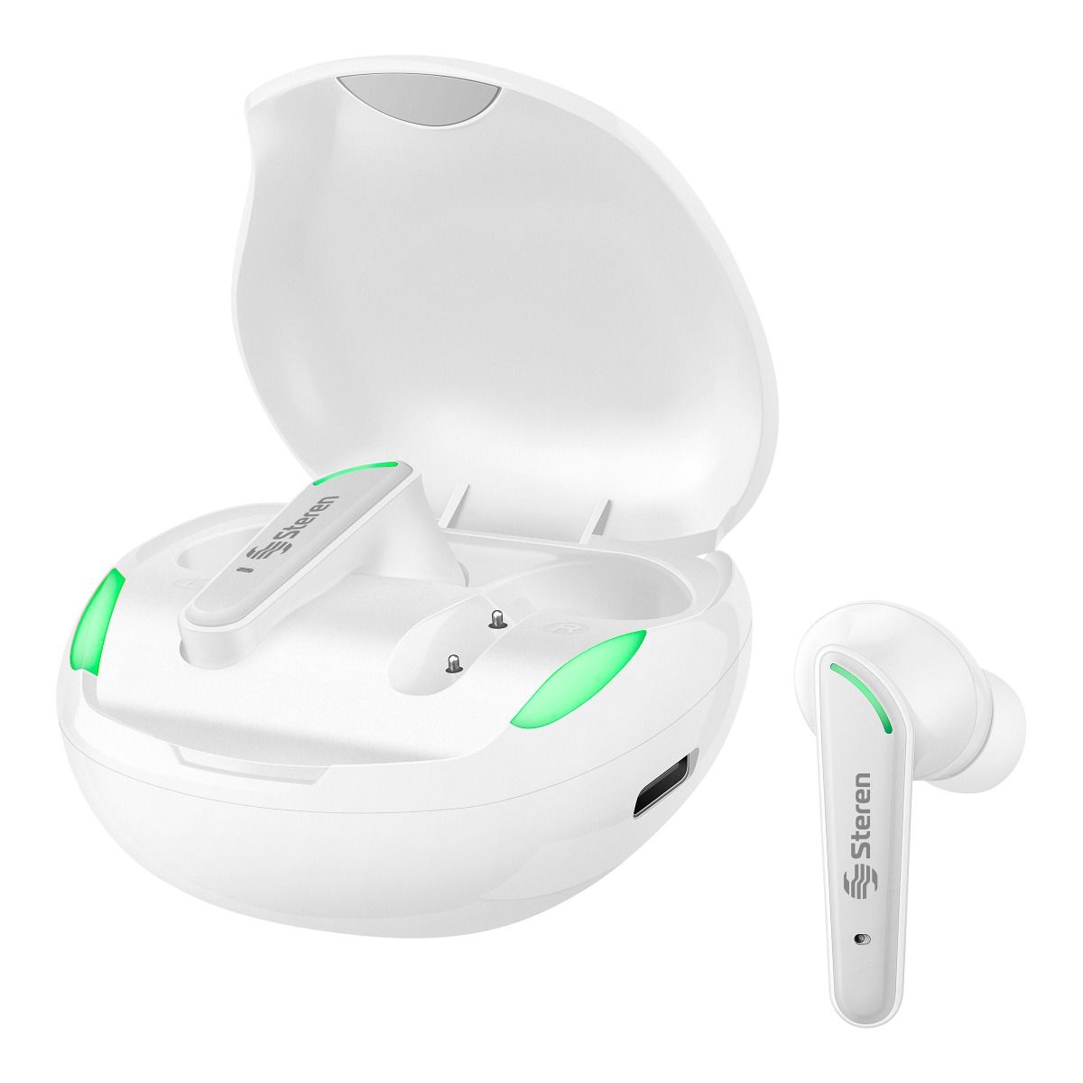 Audífonos Bluetooth Freepods Touch True Wireless Blanco Steren