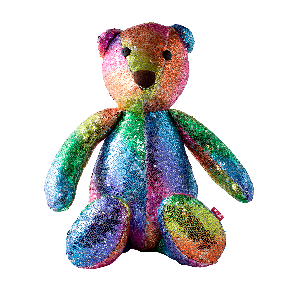 Oso Peluche de Lentejuelas, Adorno Navideño, decoración navideña con alas de ángel y tutú desmontables.