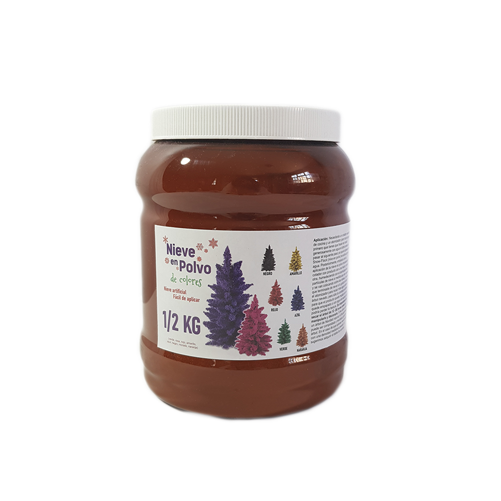 Nieve artficial en polvo amarillo Para decoracion navideña 