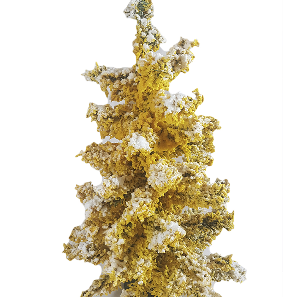 Nieve artficial en polvo amarillo Para decoracion navideña 