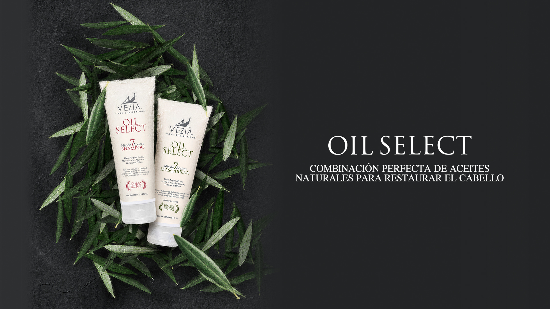 Mascarilla Para Cabello MIX 7 ACEITES OIL SELECT 250 ml