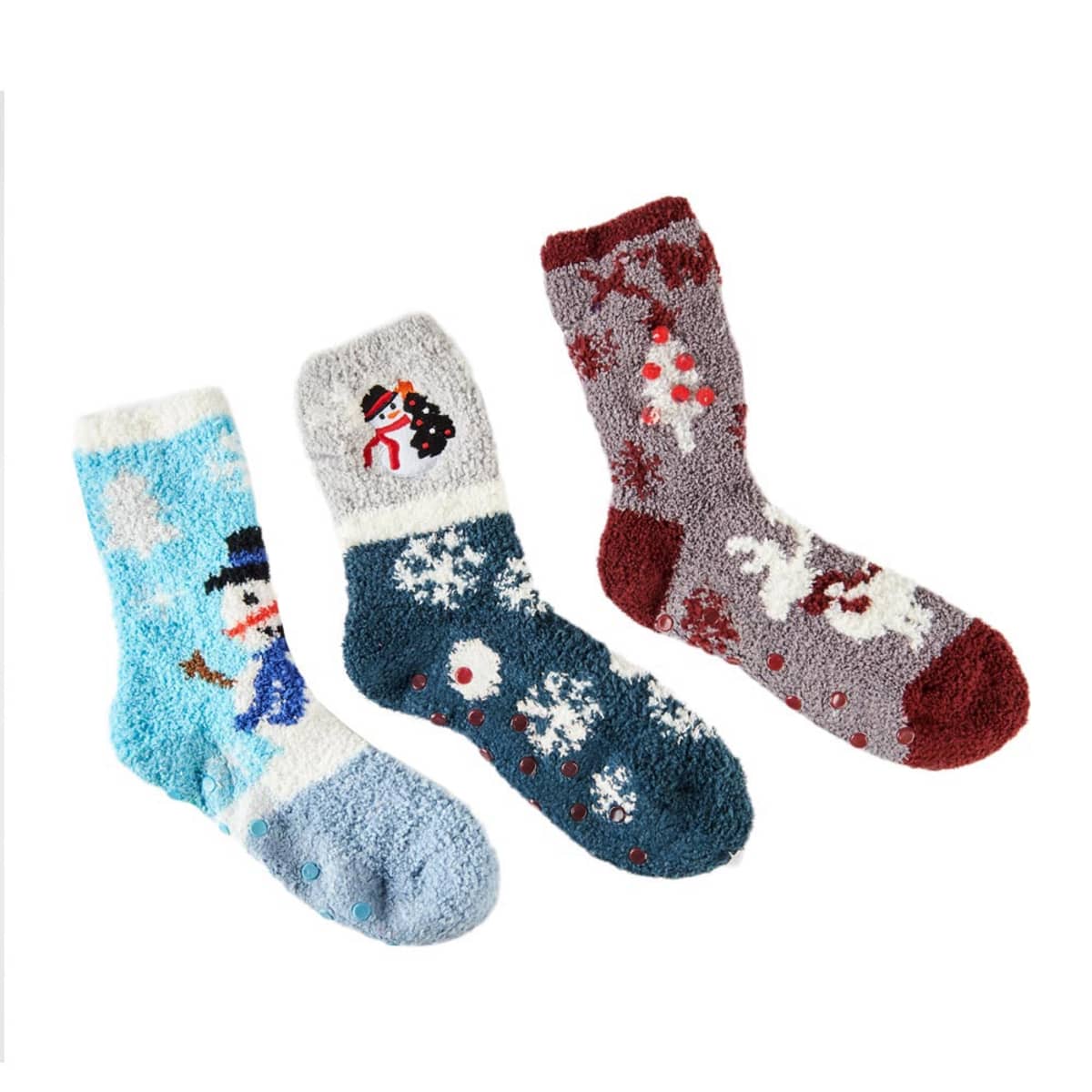 Calcetines calentadores navideños para mujer, marca Love to Lounge, 3 modelos diferentes, mod. 1054146