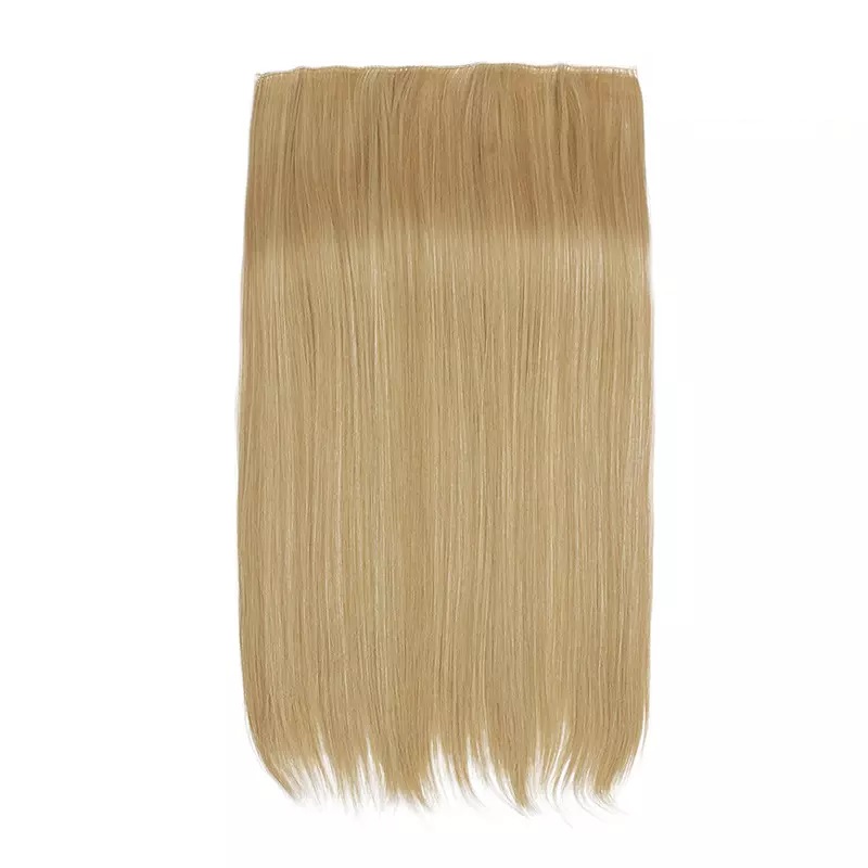 Extensiones De Cabello Sintético Set de 7 piezas con clips ONDULADA 7-27/613 RUBIO CLARO