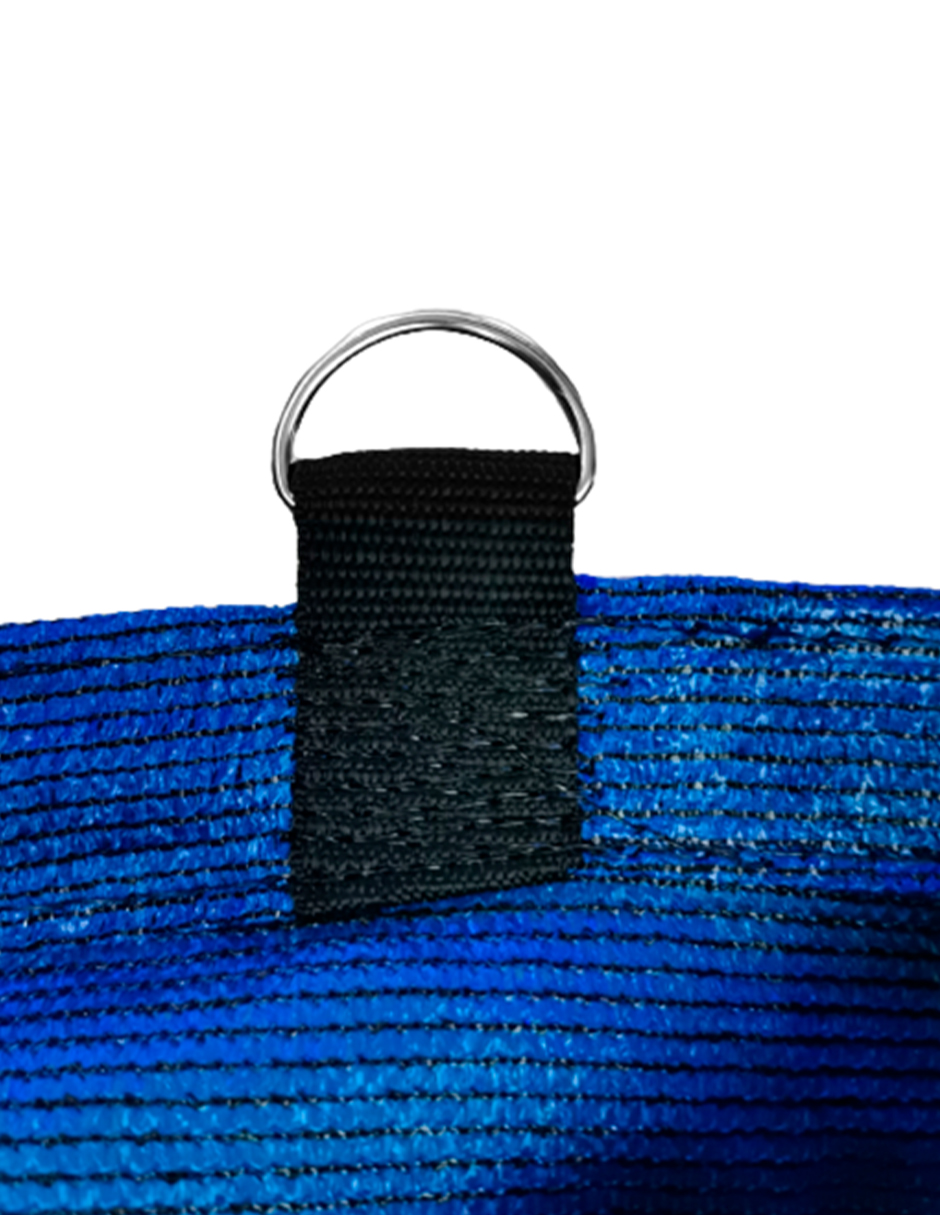 Hanlob Malla Sombra 5x3 m Azul para Exteriores con Argollas, 90% de Sombra, Bloqueo de Rayos UV, Sombra Raschel para Jardín o Terraza, Resistente a Lluvias, Fácil y Lista para Instalar.