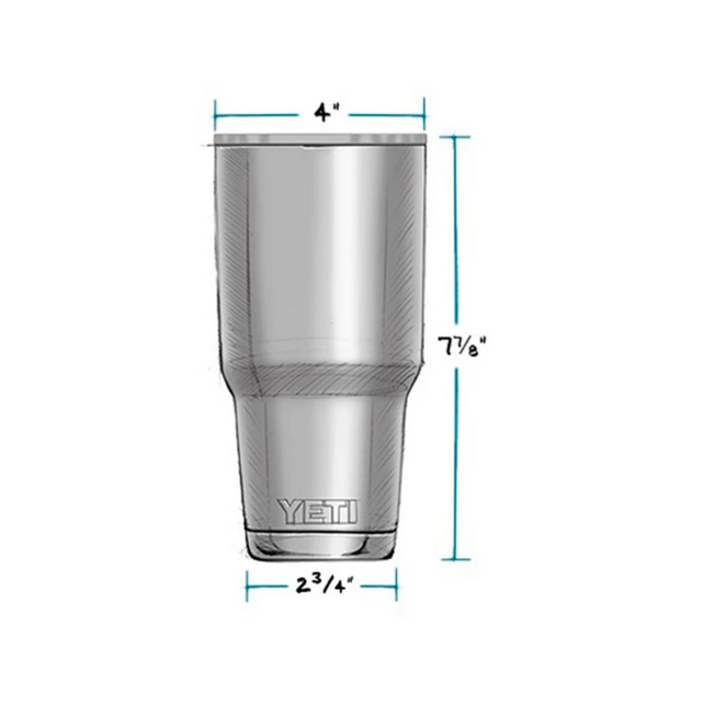Vaso Termo Edición Limitada Yeti Con Tapa Magslider 30 Oz Blanco