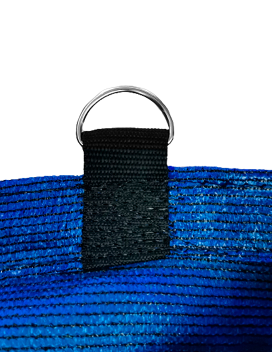 Hanlob Malla Sombra 5x1 m Azul para Exteriores Extra Reforzada, 90% de Sombra, Bloqueo de Rayos UV, Sombra Raschel para Jardín o Terraza, Resistente a Lluvias, Fácil y Lista para Instalar.