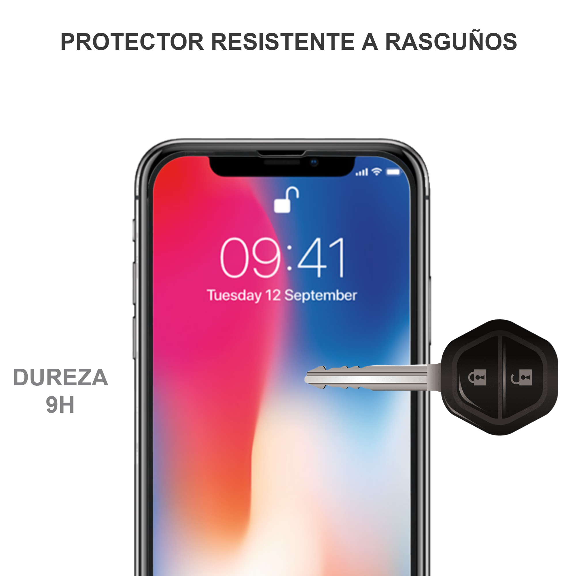 Protector De Pantalla Vidrio Templado De Cobertura Completa Para Iphone