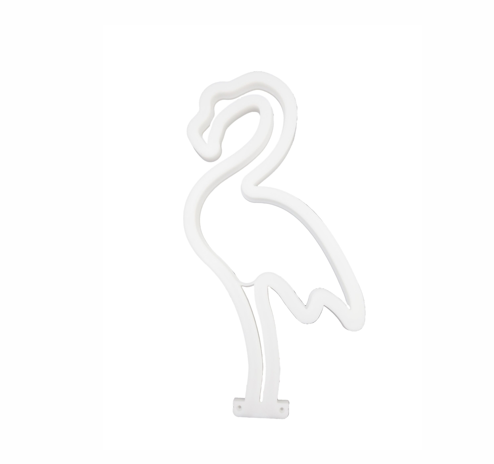 Lámpara LED Neon  en forma de flamingo conexion con usb y baterias (no incluidas)