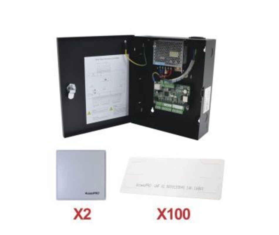 Kit HIKVISION KIT-UHFSTICKER-02 - Panel de acceso DSK2802 - 2 Lector RFID PRO6RF 