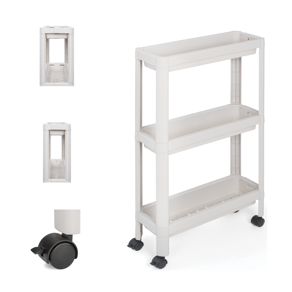 Carrito Slim Betterware Carrito de Servicio Ajustable