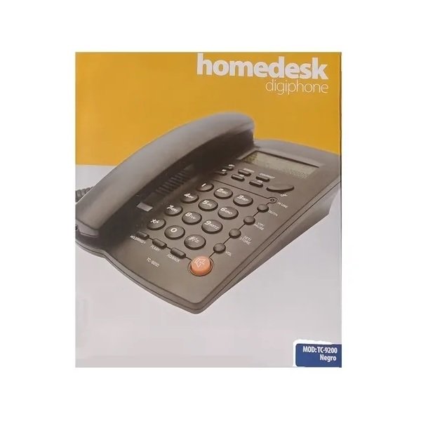 Teléfono Fijo TC-9200 Homedesk Altavoz Identificador de Llamadas