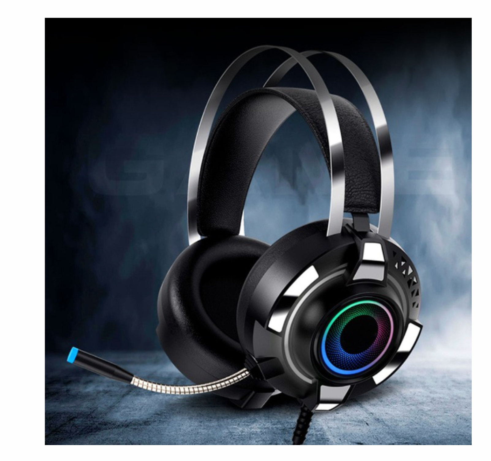 Audífonos Gamer Usb Rgb Diadema 3.5mm Para Pc Ps4 Xbox cancelacion de ruido doble conexion, microfono manos libres