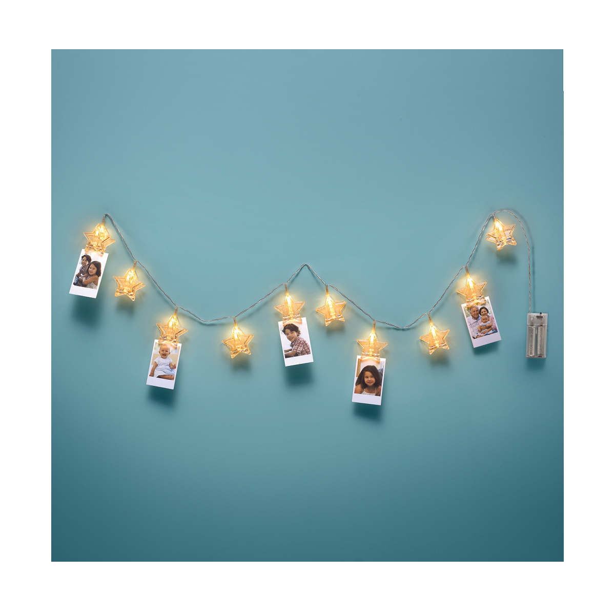 Star Clips Betterware Serie de Clips Con Luz en Forma de Estrellas