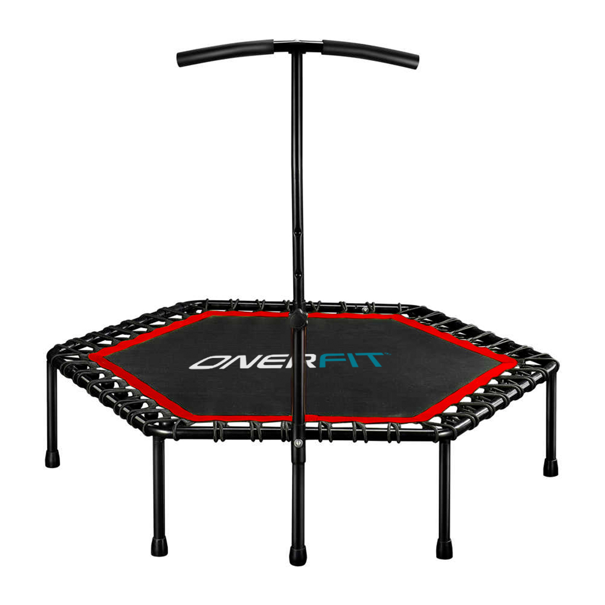 Trampolin Fitness Ejercicio Hexagonal Barra Soporte ONERFIT Profesional