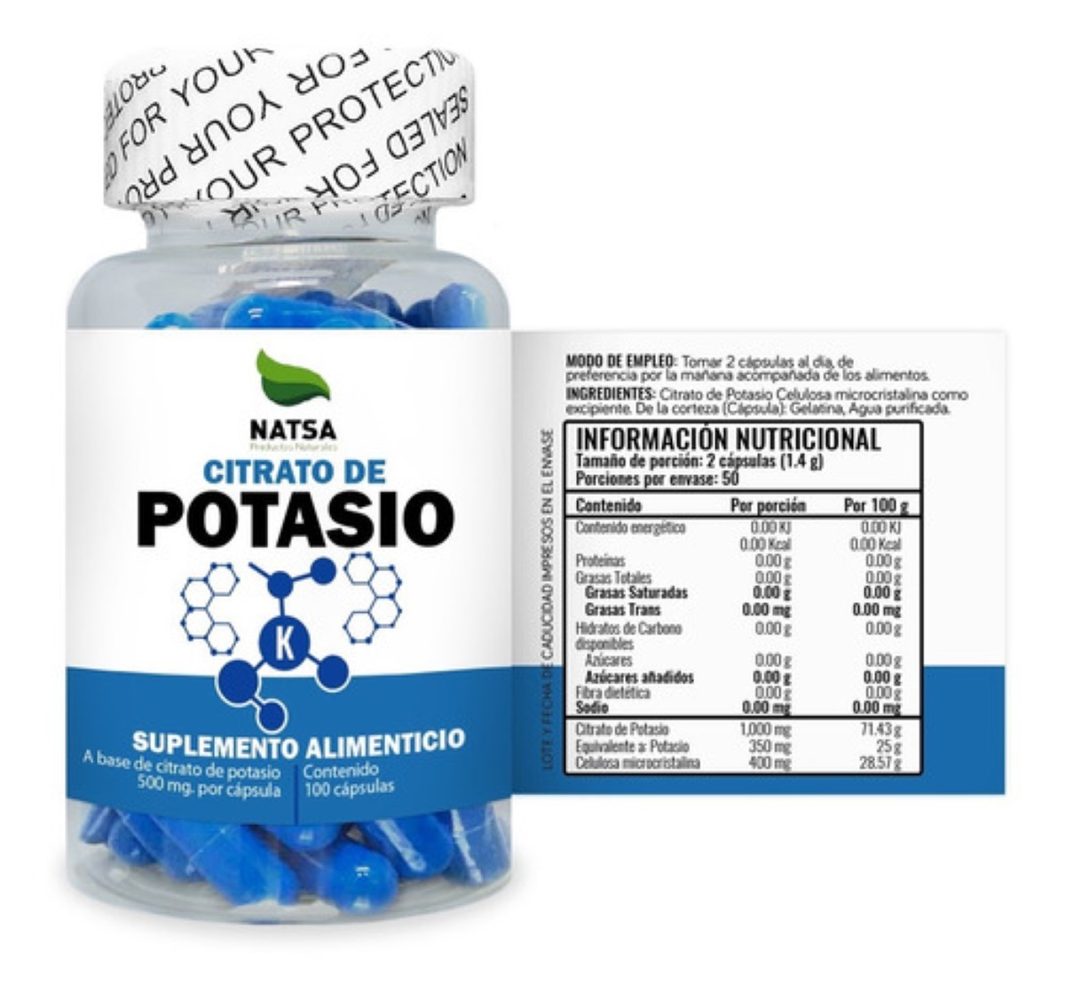 Pack Citratos - Magnesio Y Potasio 100 Caps C/