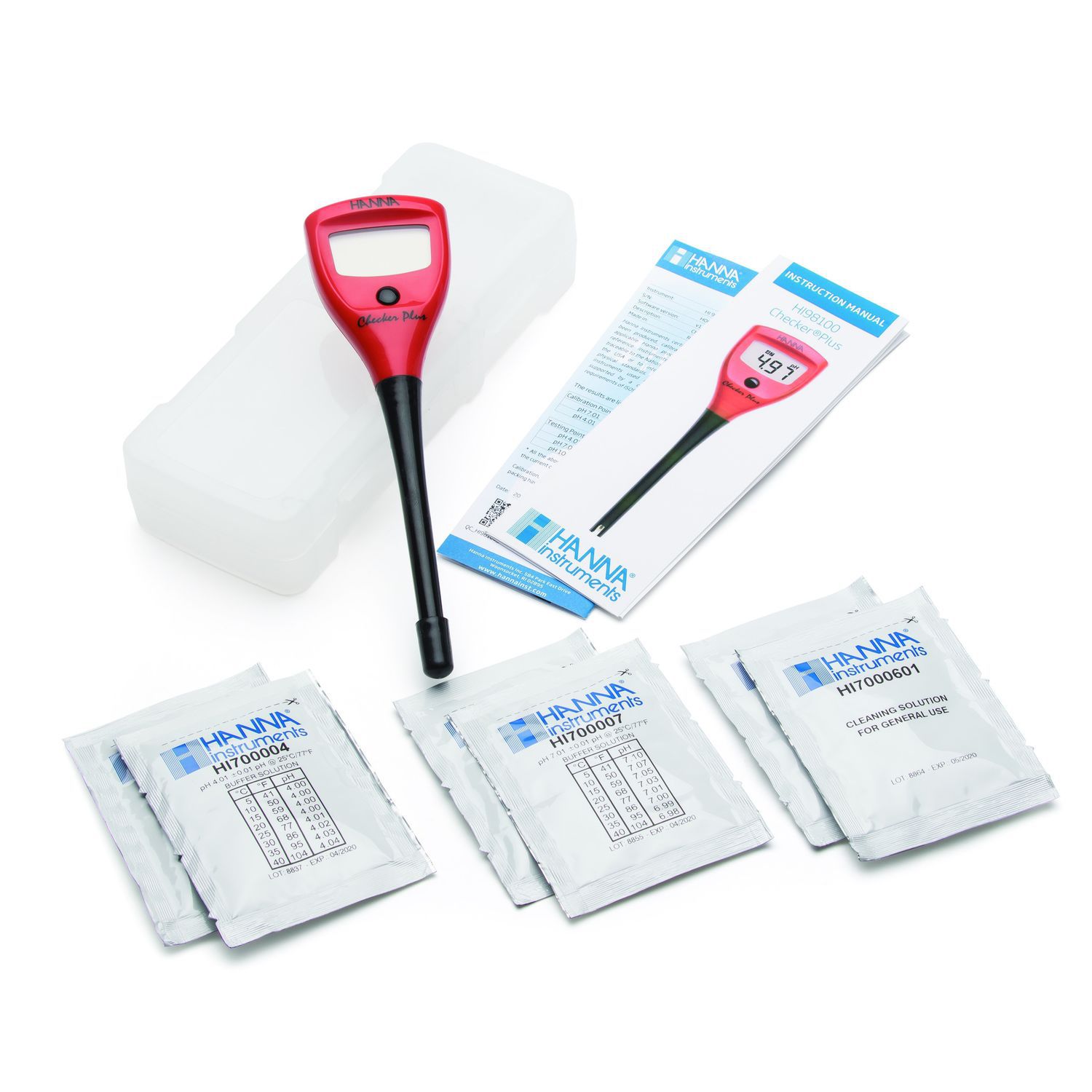 Medidor de pH de bolsillo Checker con resolución de 0.1 pH HI98103