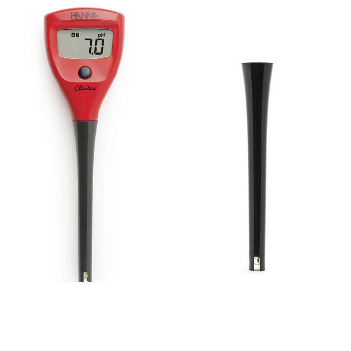 Medidor de pH de bolsillo Checker con resolución de 0.1 pH HI98103