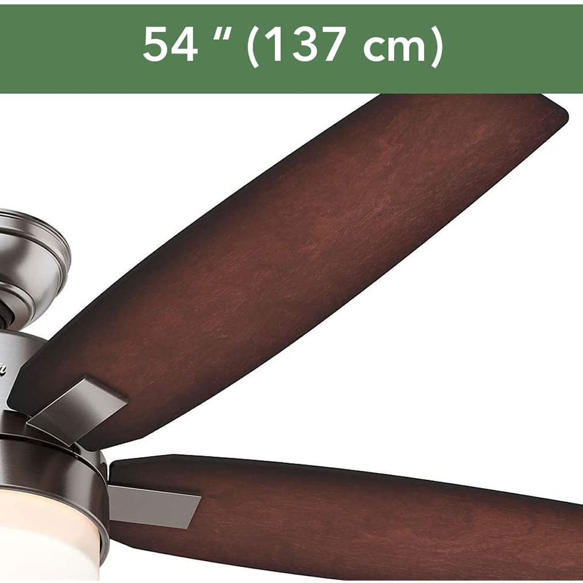 Ventilador de Techo de 54 Pulgadas 5 Aspas Hunter 59039 SMAC
