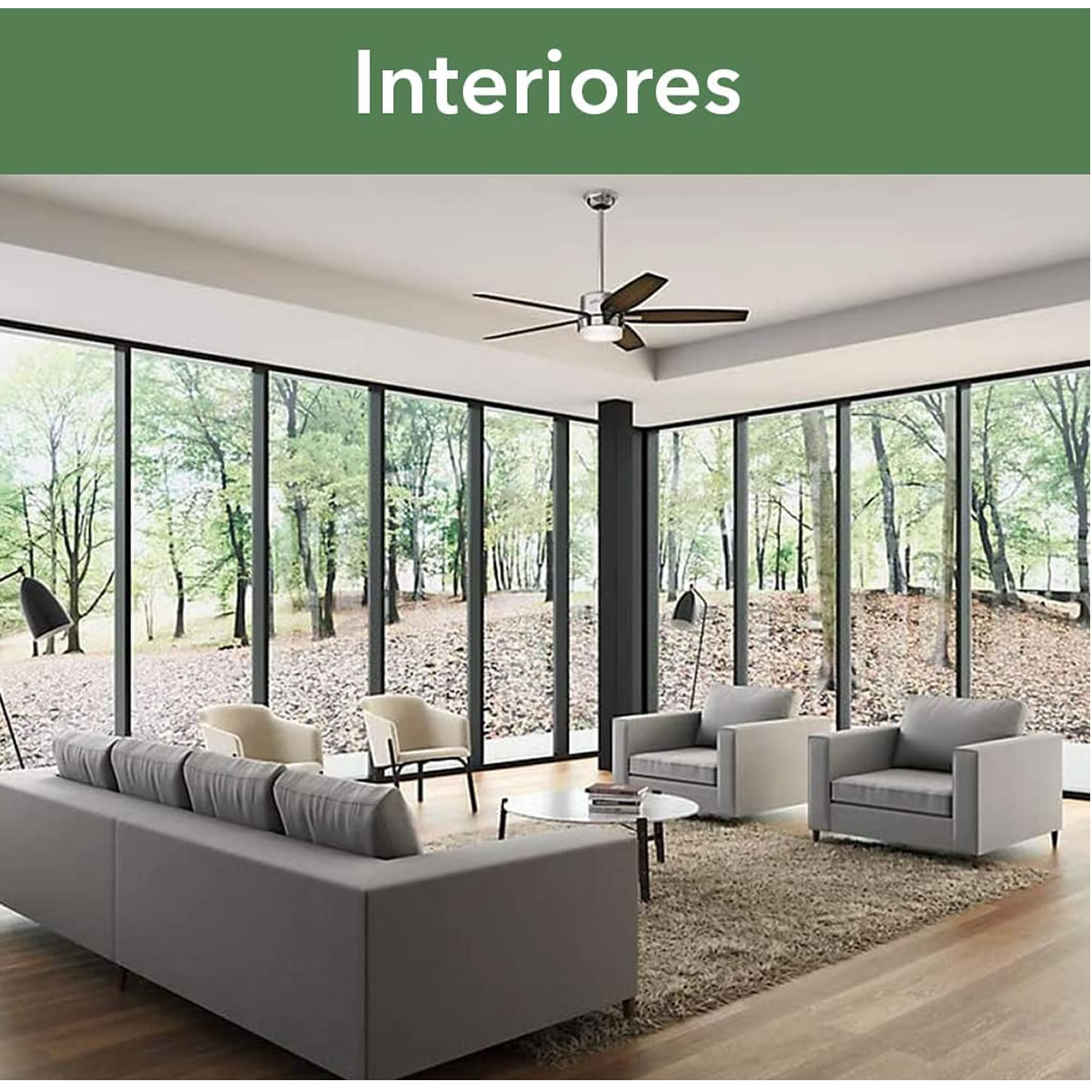 Ventilador de Techo de 54 Pulgadas 5 Aspas Hunter 59039 SMAC