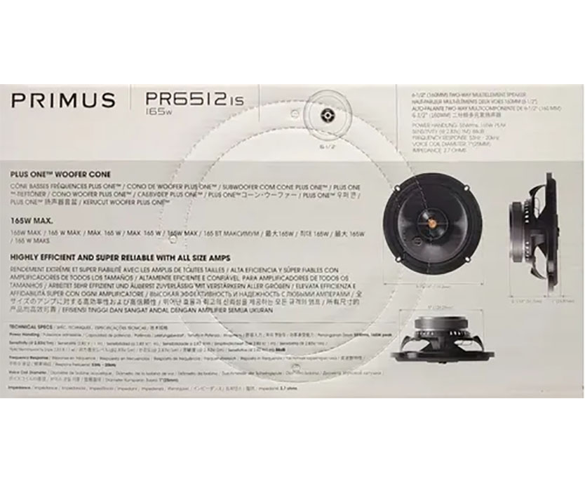Paquete Bocinas Infinity 6.5 Y 6x9 Primus PR6512is y PR9613is